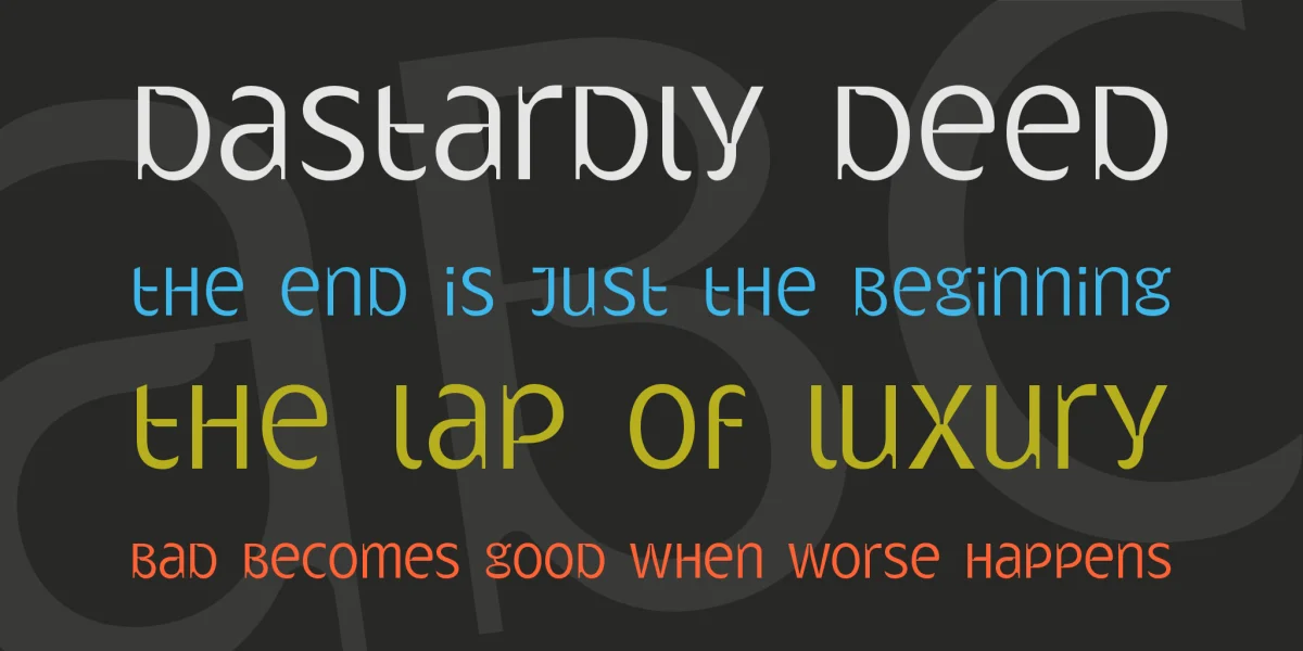 Gatometrix Font preview 2