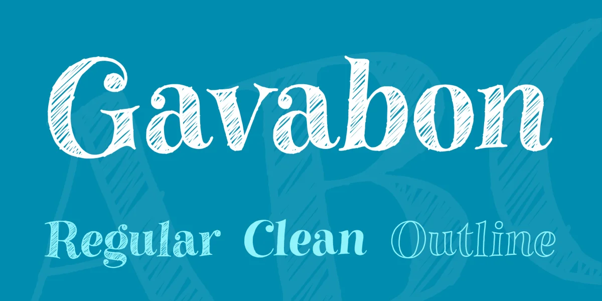 Gavabon Font Family preview 2