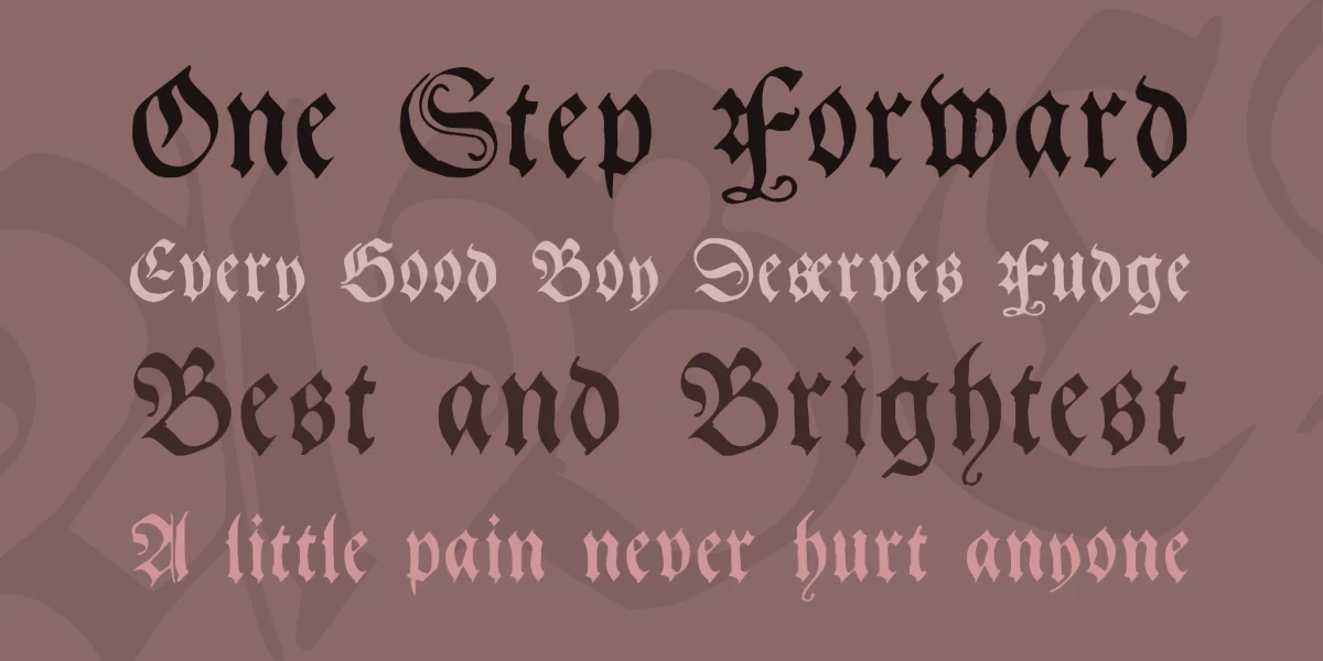 Gebetbuch Fraktur Font preview 2