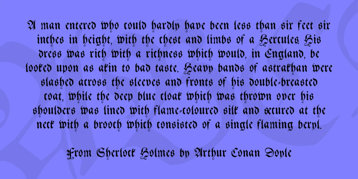 Gebetbuch Fraktur Font preview 3