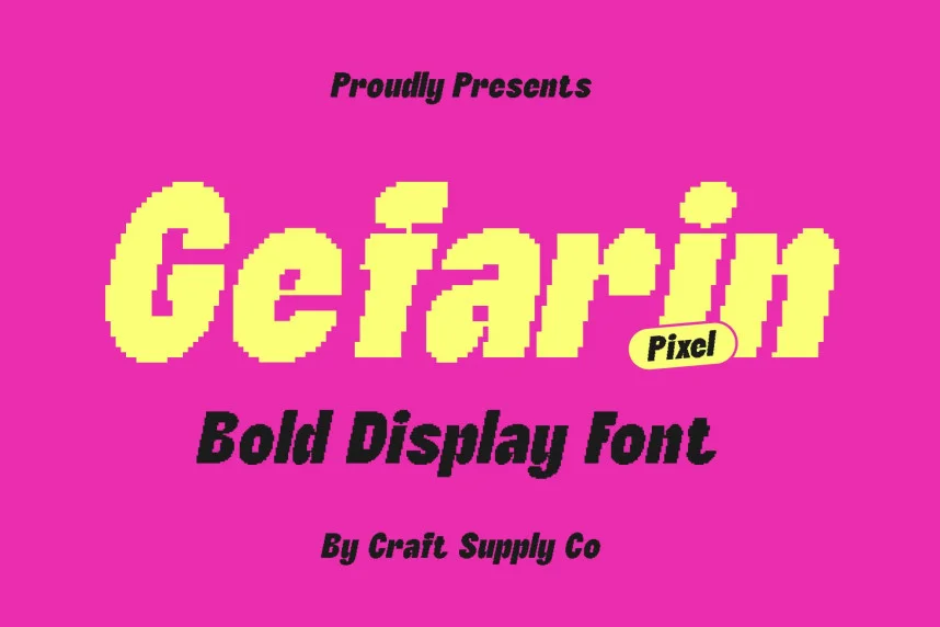 Gefarin Pixel Font