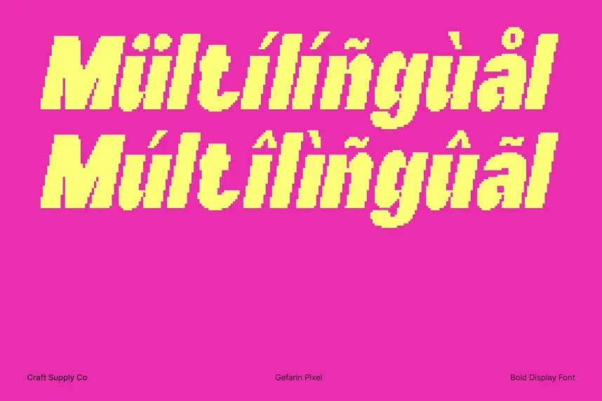 Gefarin Pixel Font preview 5