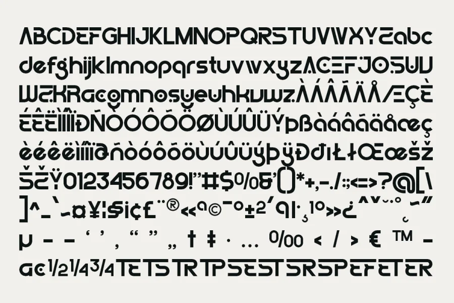 Gegola DEMO Font preview 5