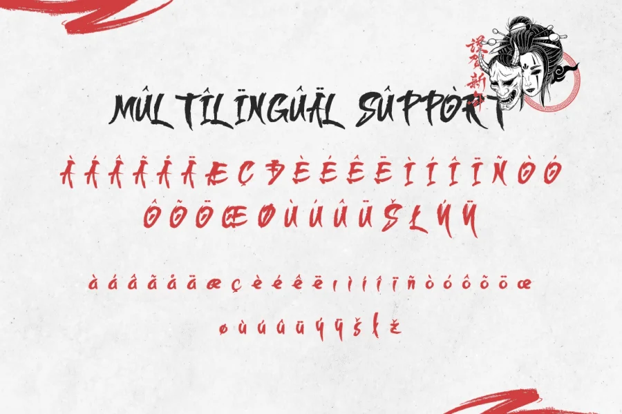 Geishta Font preview 4