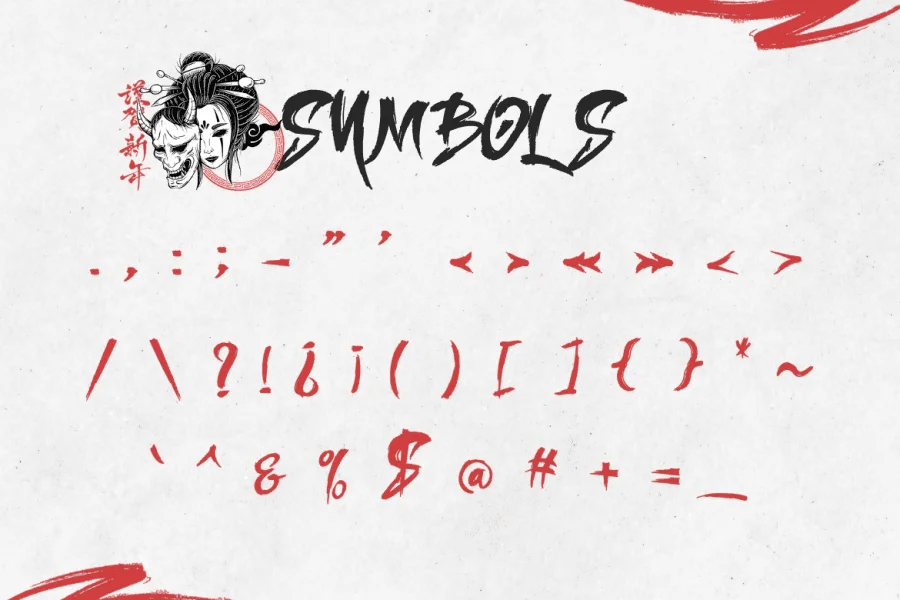 Geishta Font preview 5