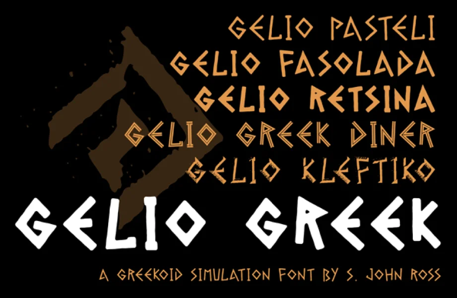 Gelio Font Family preview 2