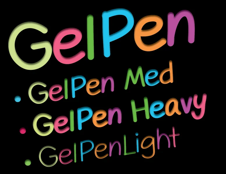 GelPen Font Family