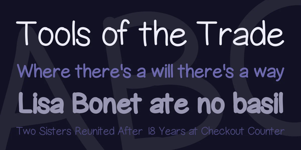 GelPenUpright Font Family preview 3