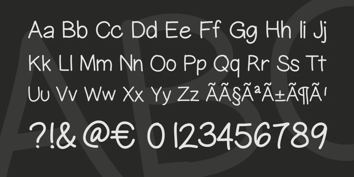 GelPenUpright Font Family preview 5