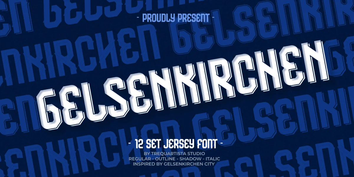 Gelsenkirchen Font Family preview 2