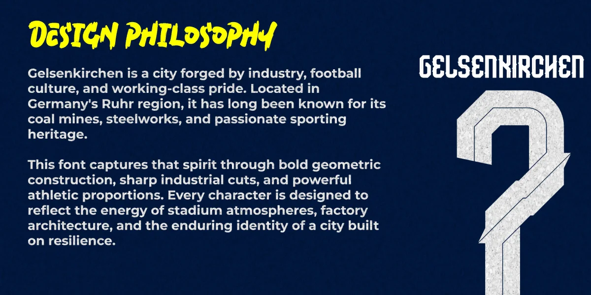 Gelsenkirchen Font Family preview 5