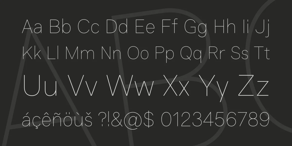 Genome Font preview 4