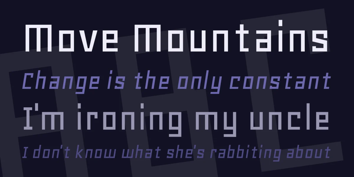 Geo Font Family preview 2
