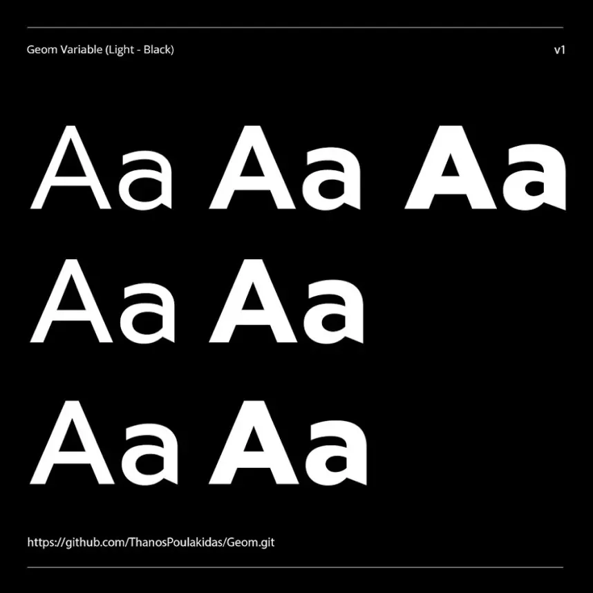Geom Font Family preview 2