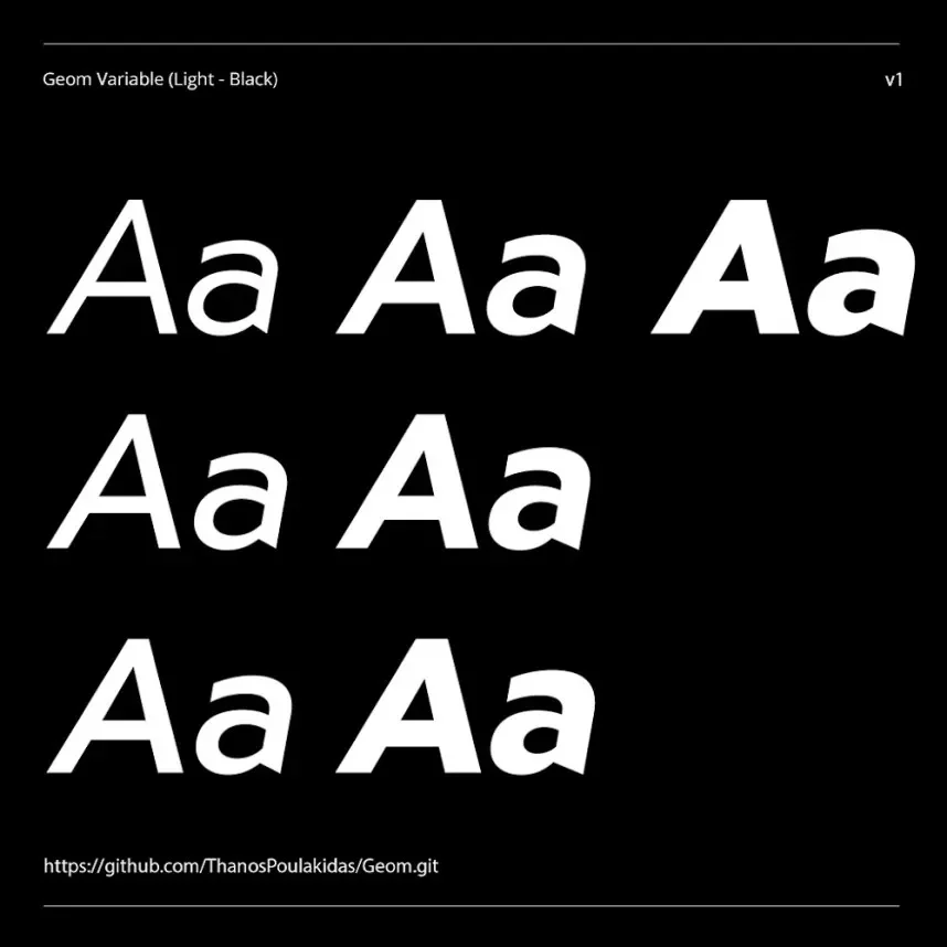 Geom Font Family preview 3