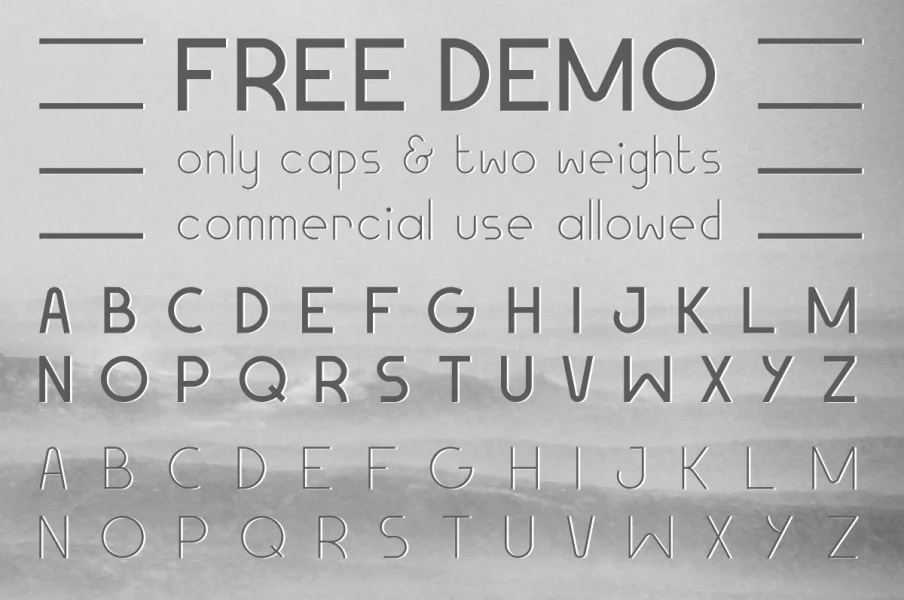 Geomaniac Font preview 2