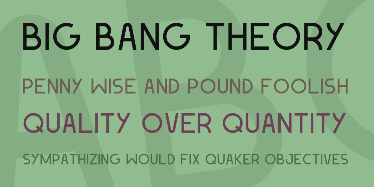 Geomaniac Font preview 4