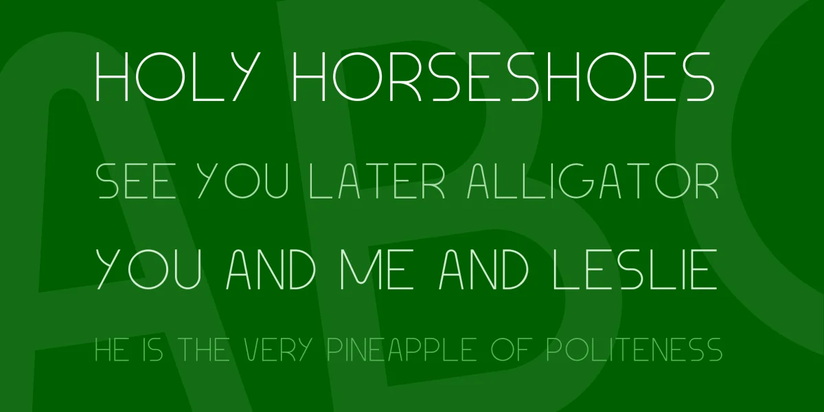 Geomaniac Font preview 5