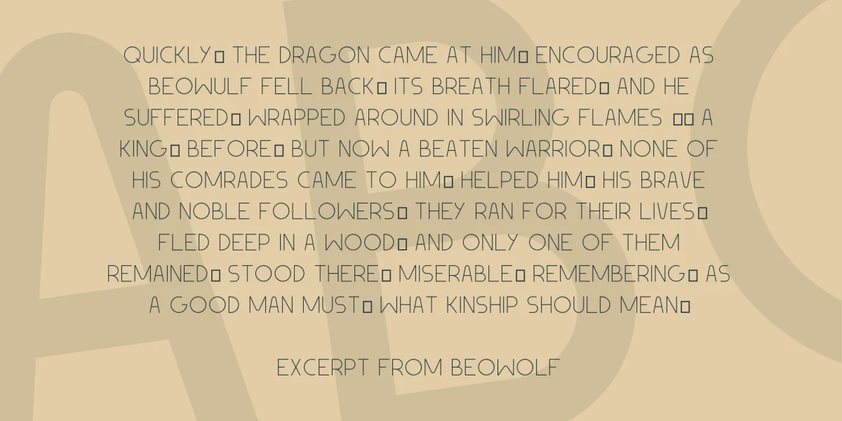 Geomaniac Font preview 7