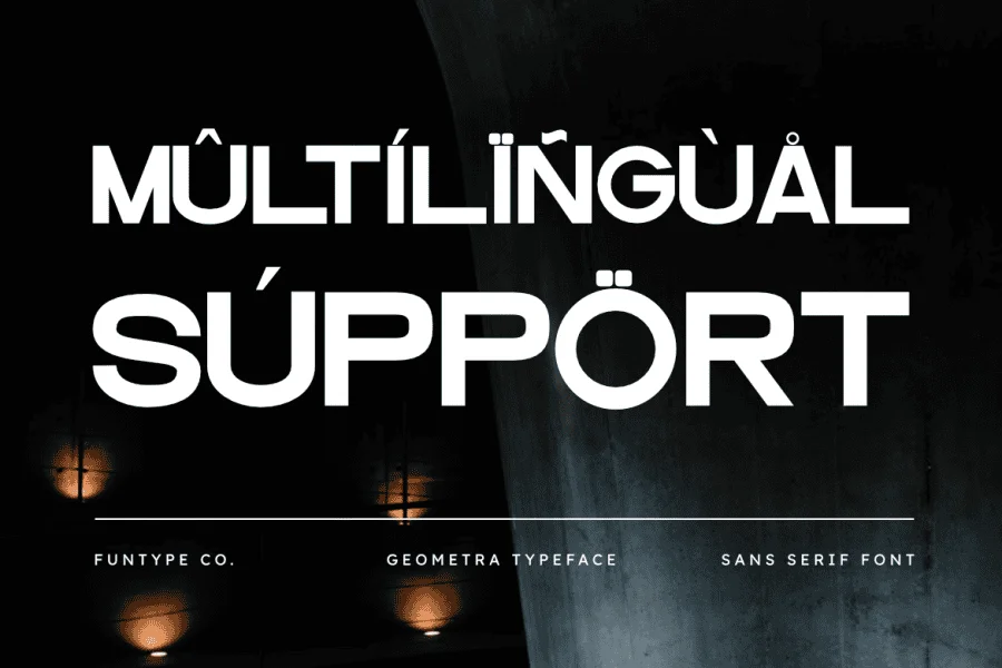 Geometra Font preview 5