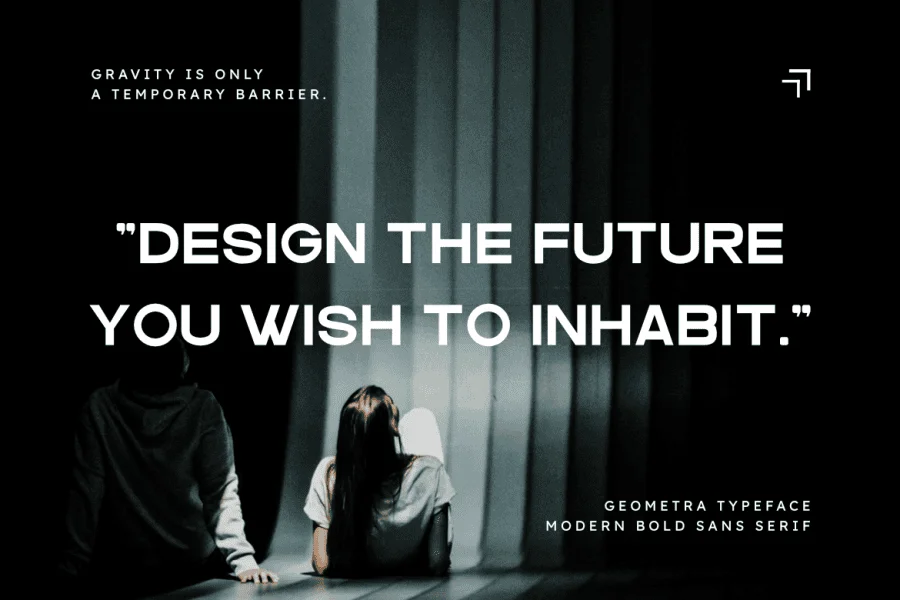 Geometra Font preview 7