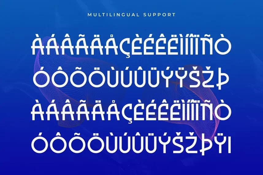 Geomorph Font preview 3