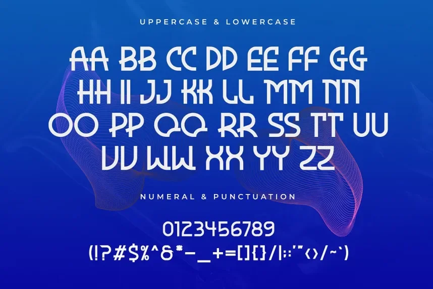 Geomorph Font preview 4