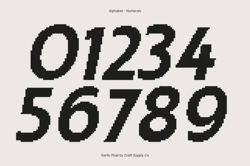 Gerline Pixel Font preview 4