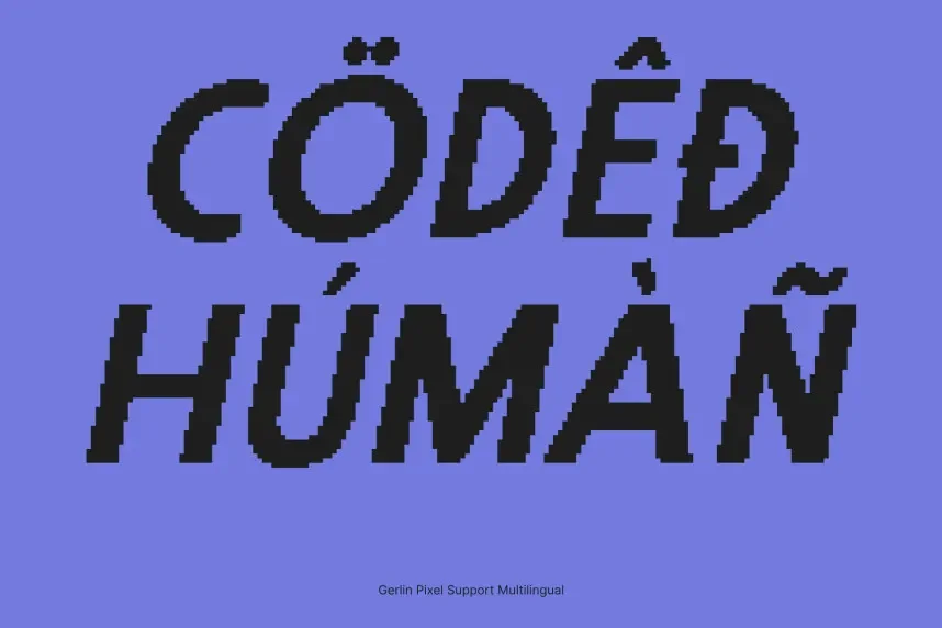 Gerline Pixel Font preview 5