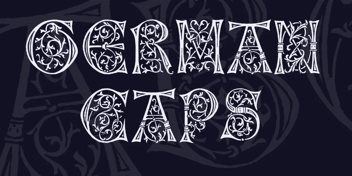 German Caps Font