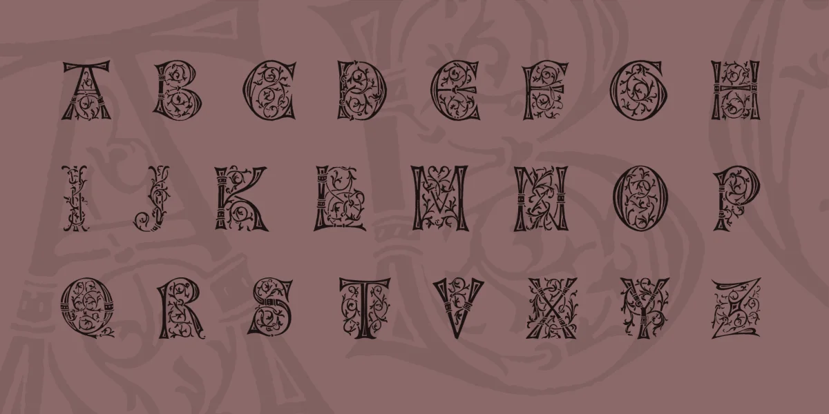 German Caps Font preview 3