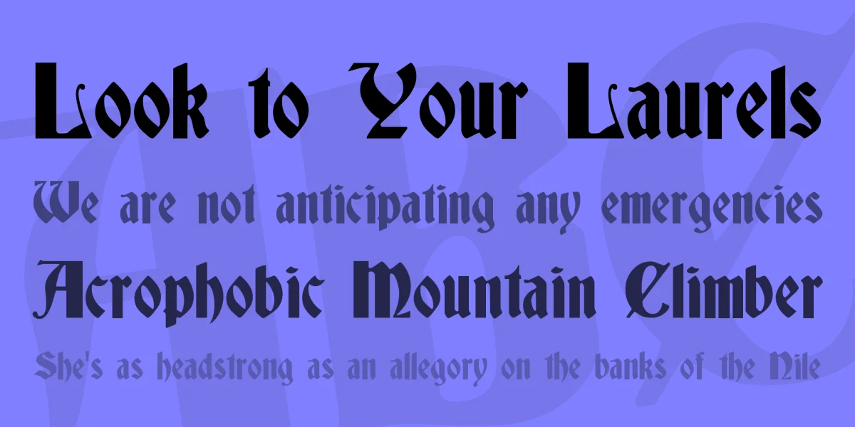 Germania Font Family preview 2