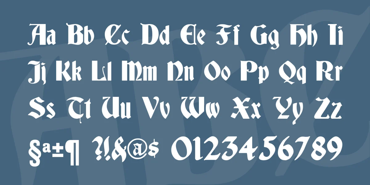 Germania Font Family preview 3