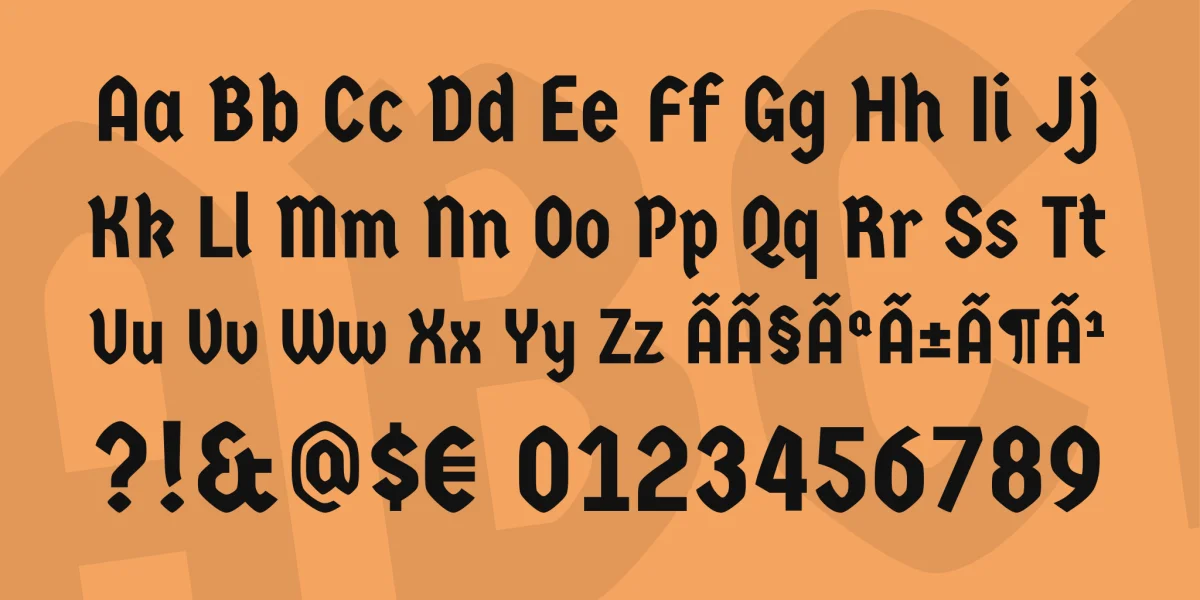 Germania One Font preview 4