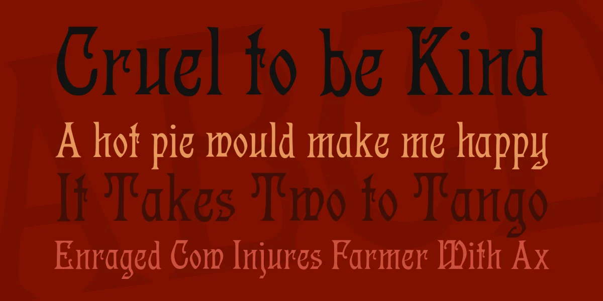 Germanica Font preview 2