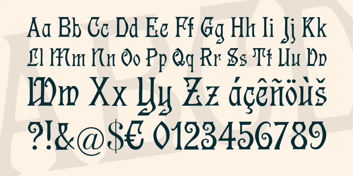 Germanica Font preview 4