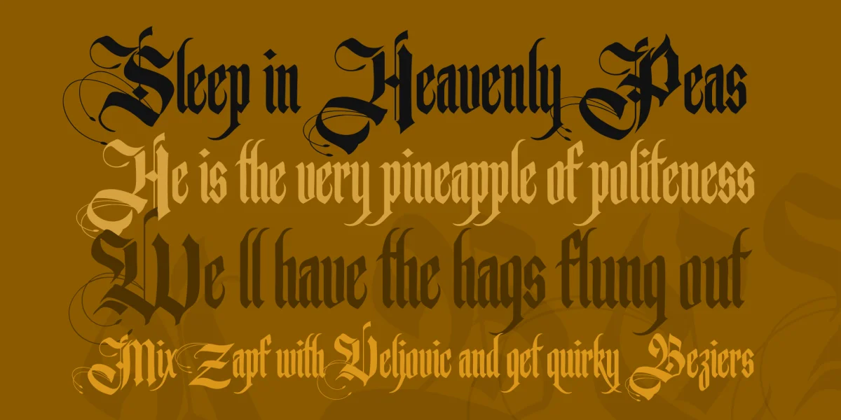 Germanika Personal Use Font preview 2