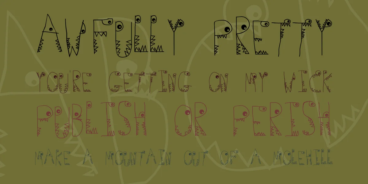 Germs Font preview 2