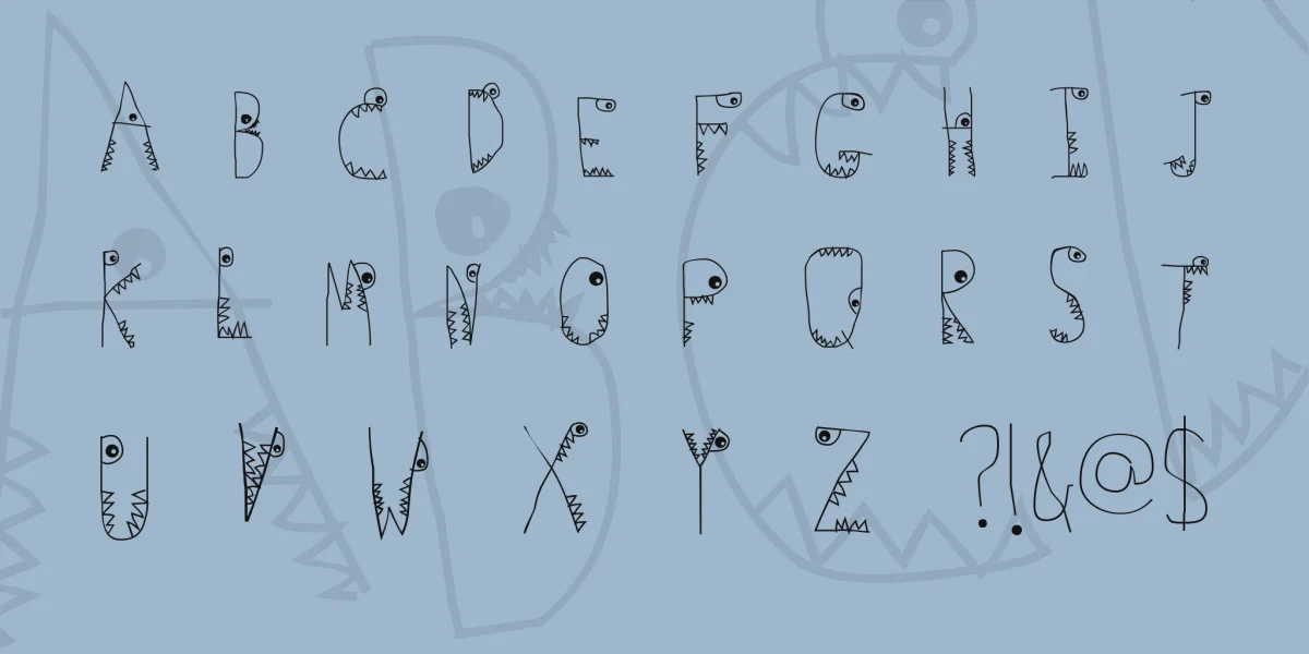 Germs Font preview 3