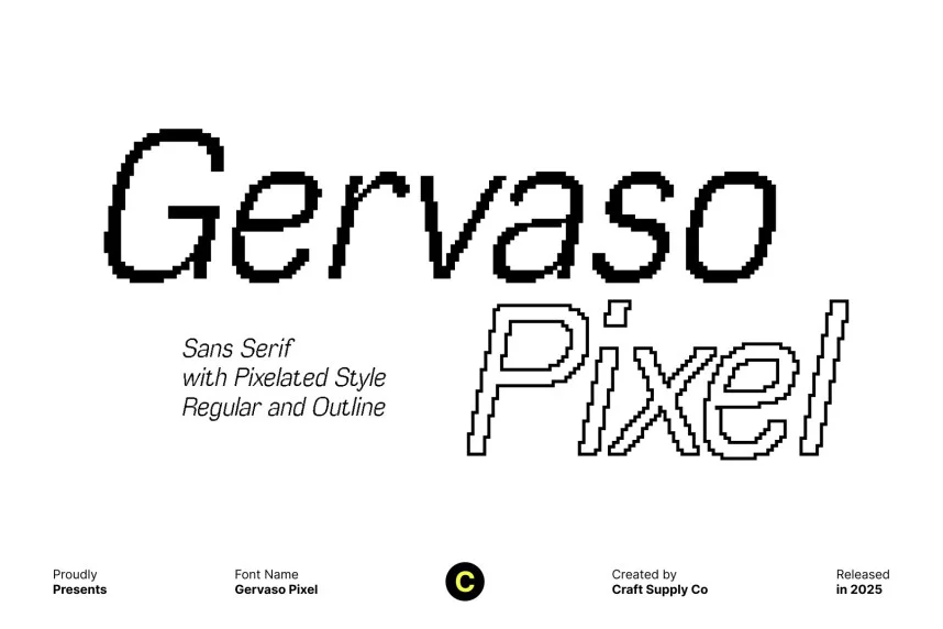Gervaso Pixel Font
