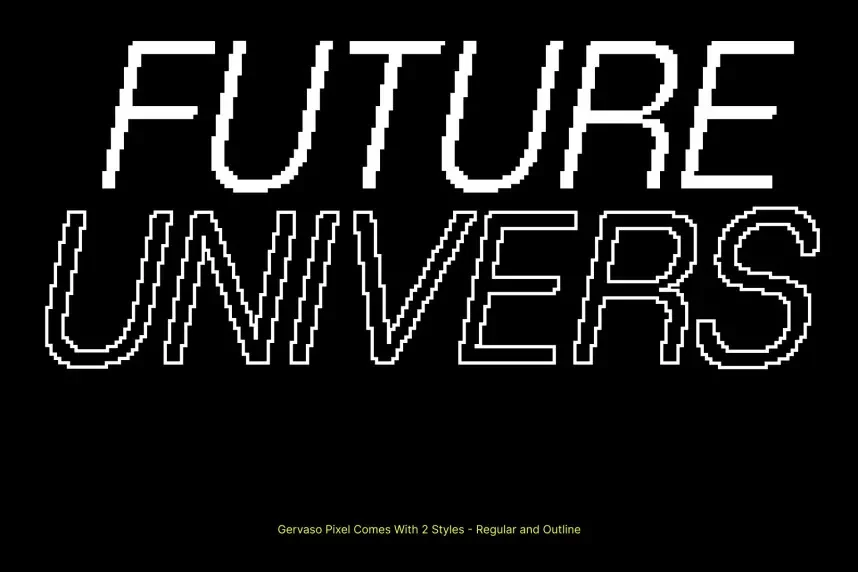 Gervaso Pixel Font preview 3