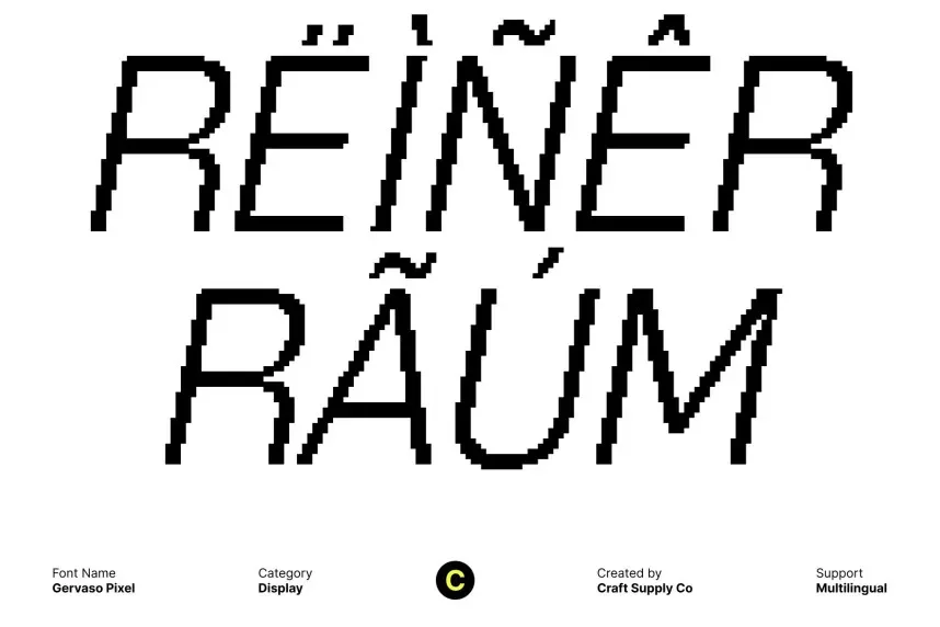 Gervaso Pixel Font preview 5