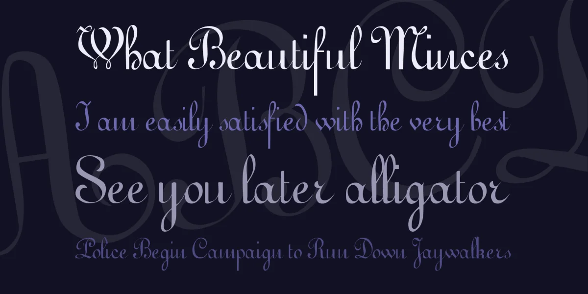 Gessele Font preview 2