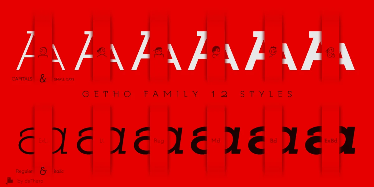 Getho Font Family preview 3
