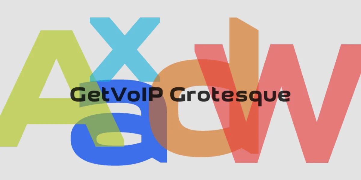 GetVoIP Grotesque Font Family