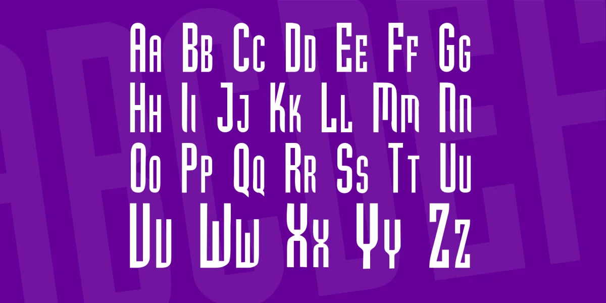 GF Hubert Caps Font preview 2