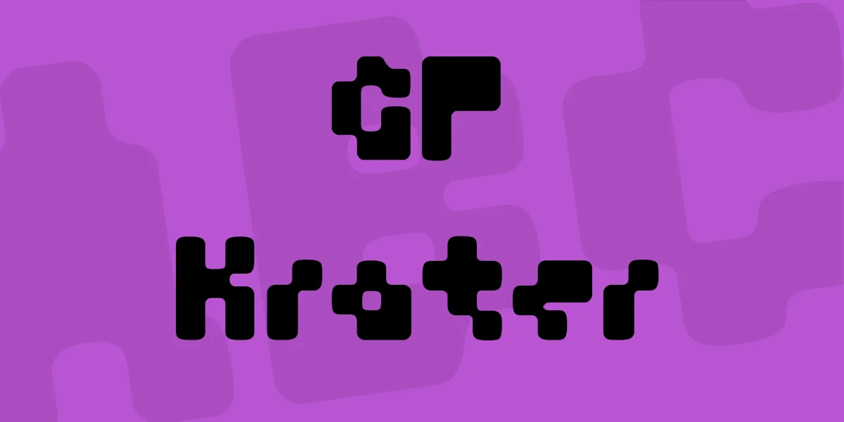 GF Krater Font