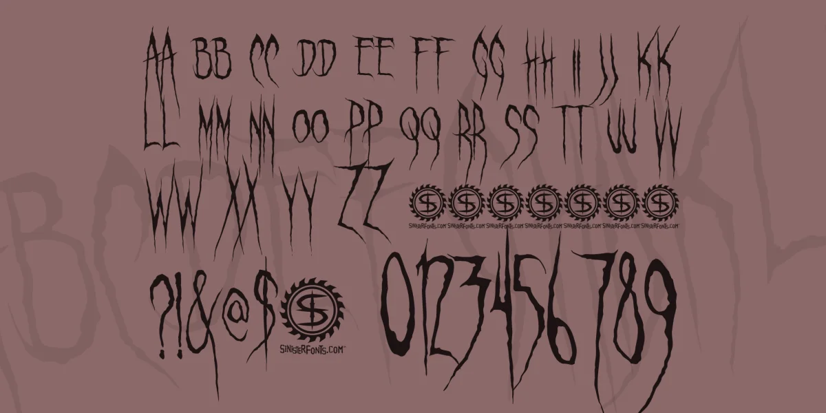 Ghastly Panic Font preview 2