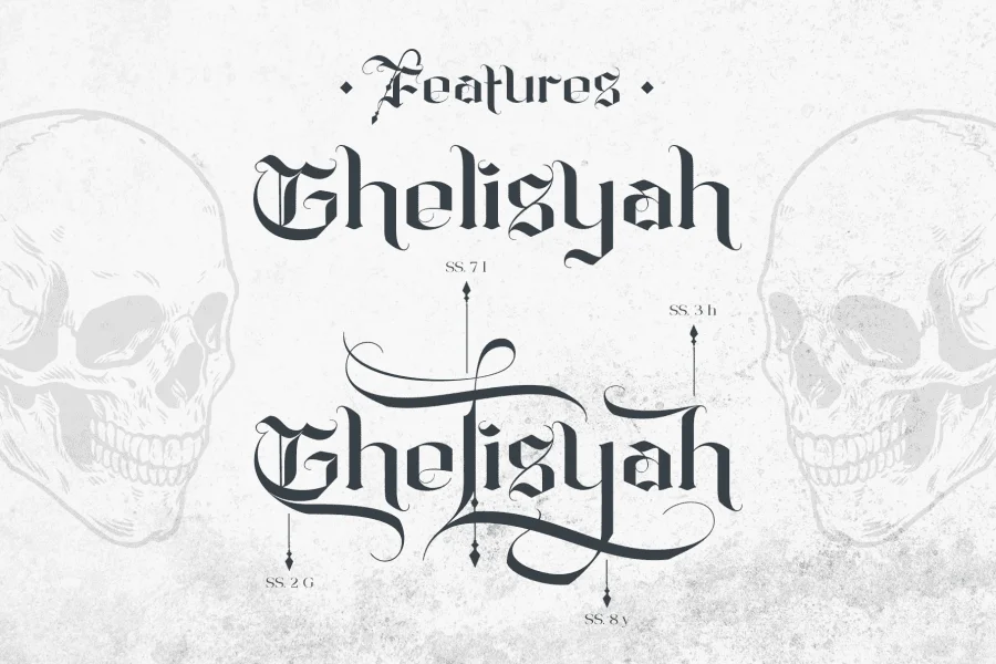 Ghelisyah free version Font preview 5