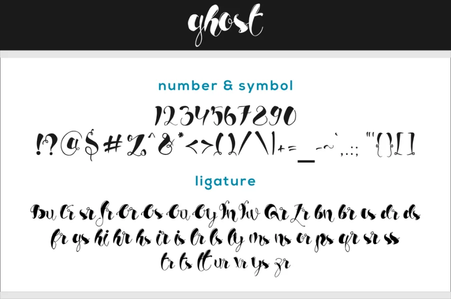 Ghost Demo Font Family preview 5